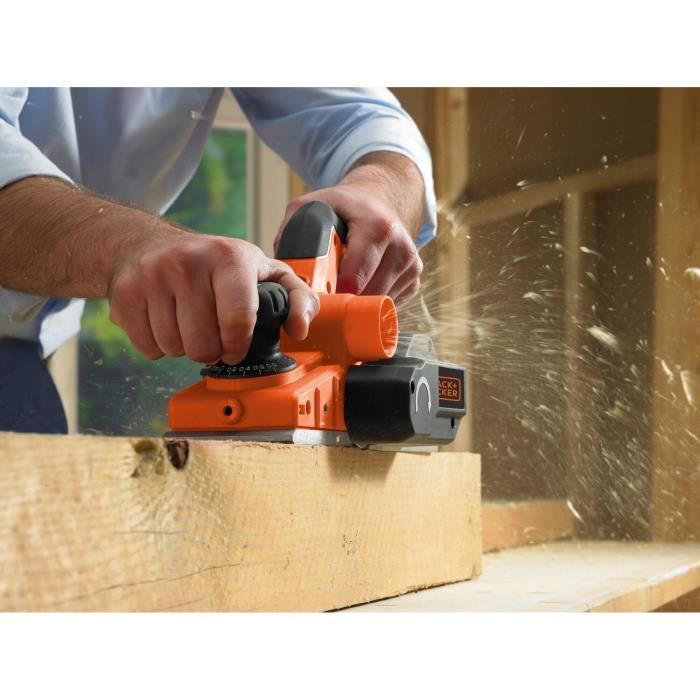 Rabot filaire - BLACK+DECKER - KW750K-QS - 750W - Vitesse 12 positions