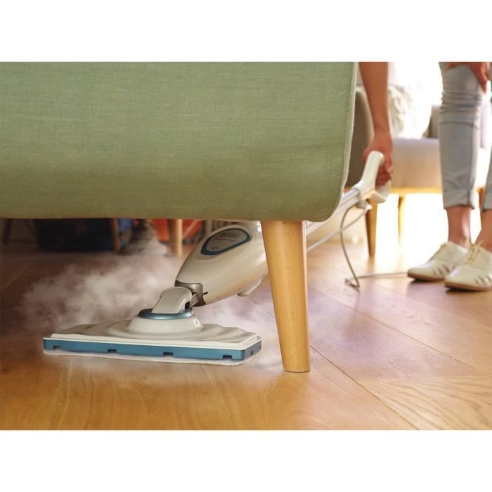 BLACK+DECKER - FSM1615-QS - Balai vapeur multi-surfaces 300W - Temps de chauffe : 20 s - C‚ble 6M - 350 ml - 2 accessoires