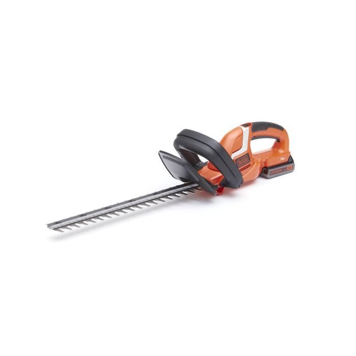 Taille-haies électrique sans fil + batterie 2Ah + chargeur - BLACK&DECKER - GTC1845L20-QW - 18V - Lame 45cm