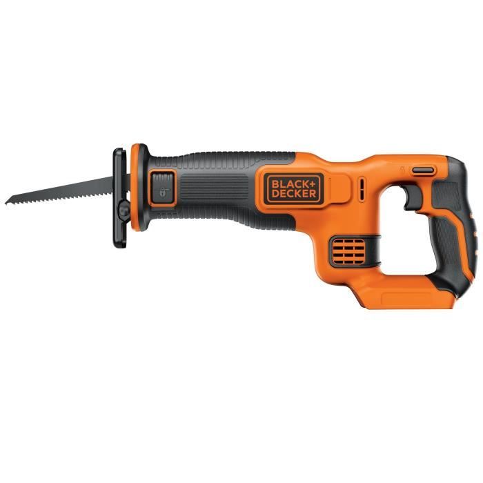 Scie sabre sans fil - BLACK+DECKER - BDCR18N-XJ - 18V - course 22mm - avec lame - sans batterie