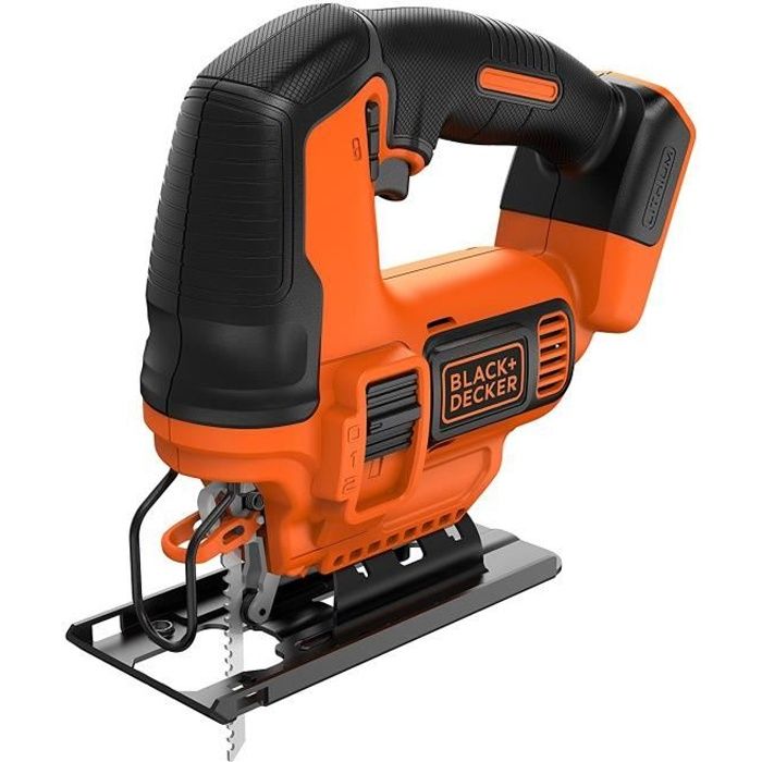 Scie sauteuse sans fil - BLACK+DECKER - BDCJS18N-XJ - 18V - profondeur de coupe 55mm - 1 lame bois inclus - sans batterie