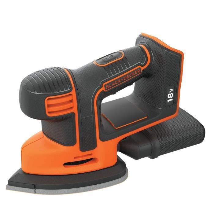 Ponceuse de détail sans fil - BLACK+DECKER - BDCDS18N-XJ - 18V - 6 abrasifs - sans batterie