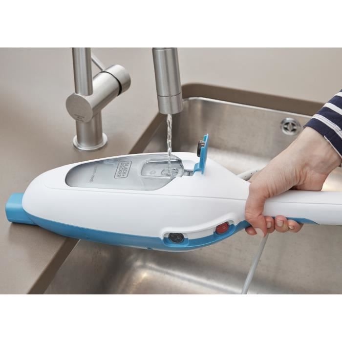 BLACK+DECKER - FSMH13E5-QS - Balai vapeur avec nettoyeur a main 5 en 1 1300W - Réservoir : 350 ml - Câble :4.8M