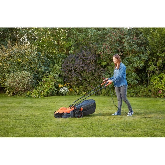 Tondeuse électrique filaire - BLACK&DECKER - BEMW461BH-QS - 1400W - 34cm de coupe
