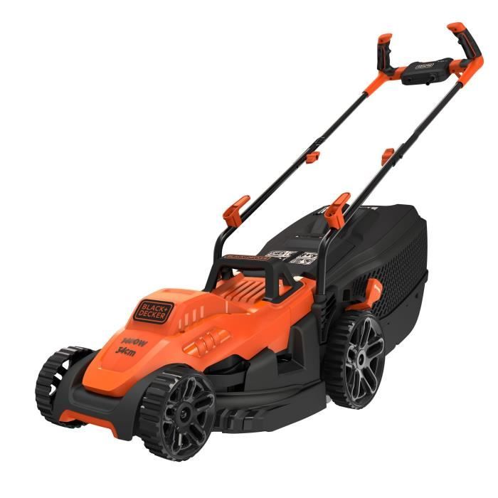 Tondeuse électrique filaire - BLACK&DECKER - BEMW461BH-QS - 1400W - 34cm de coupe