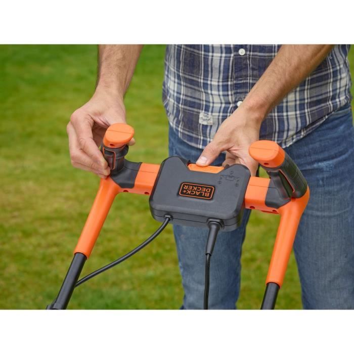 Tondeuse électrique filaire - BLACK&DECKER - BEMW461BH-QS - 1400W - 34cm de coupe