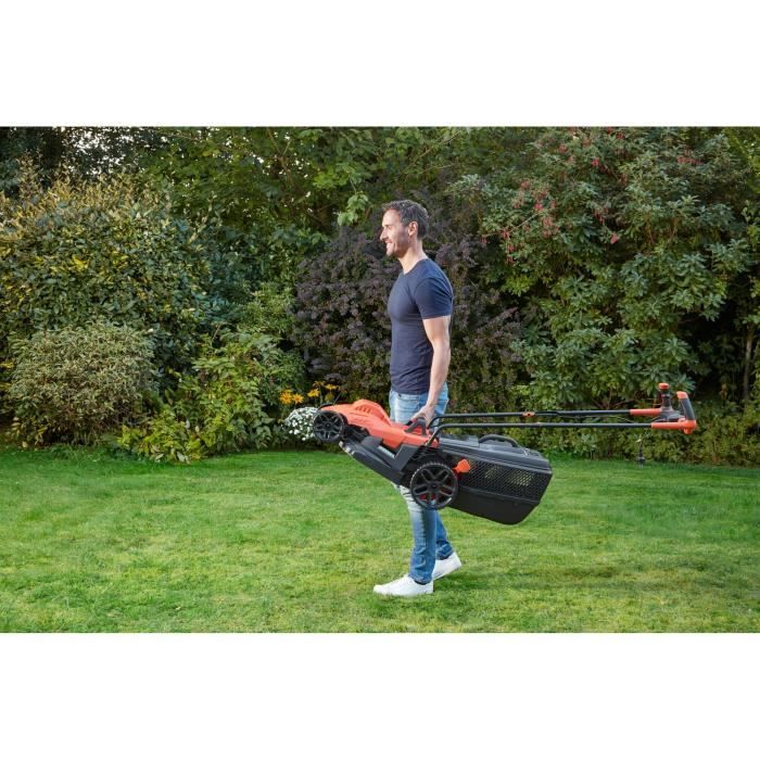 Tondeuse électrique filaire - BLACK&DECKER - BEMW471BH-QS - 1600W - 38cm de coupe