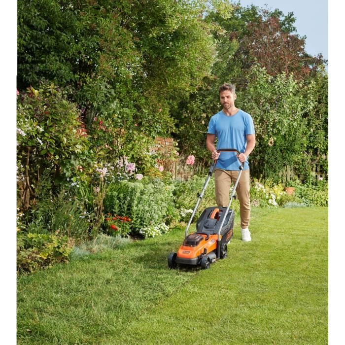 Tondeuse électrique sans fil + batterie 2,5Ah + chargeur - BLACK&DECKER - BCMW3336L1-QW - 36V - 33cm de coupe