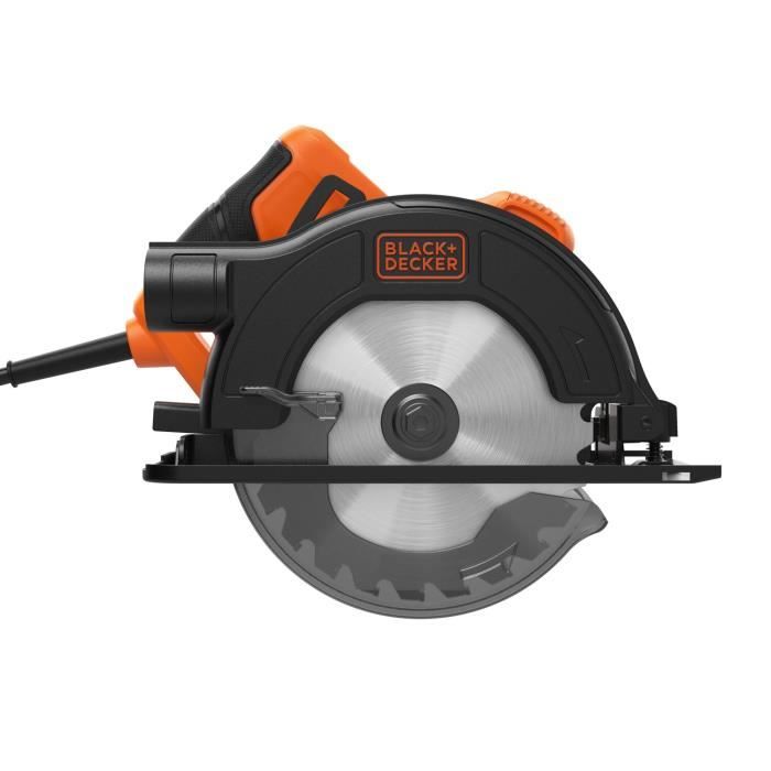 Scie circulaire filaire - BLACK&DECKER - CS1200-QS - 1200W - Profondeur de coupe 37 mm