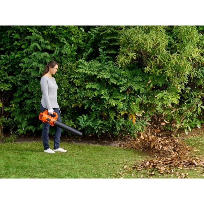 Souffleur axial sans fil BLACK+DECKER - BCBL200L-QW - 18V - Débit d'air de 580m3/h + Avec batterie 18V - 2Ah et chargeur 2Ah