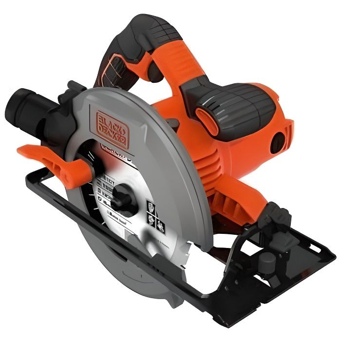 Scie circulaire filaire - BLACK+DECKER - CS1550-QS - 1500W - profondeur de coupe 66mm