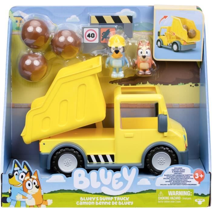 Camion benne - BLUEY - Bluey et Bingo - Figurines incluses - Accessoires personnalisables