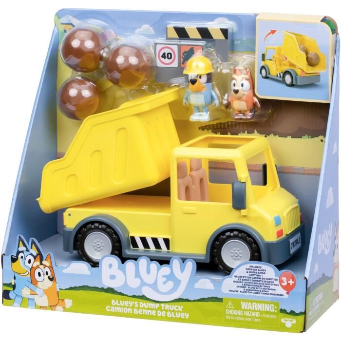 Camion benne - BLUEY - Bluey et Bingo - Figurines incluses - Accessoires personnalisables