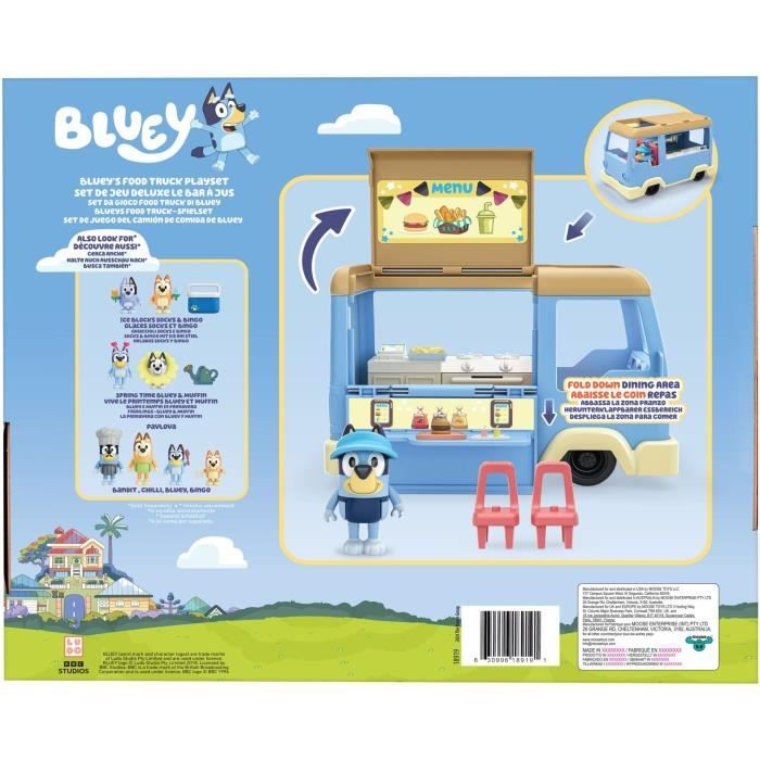 Le Foodtruck - BLUEY - 1 figurine + 4 accessoires - Des 3 ans