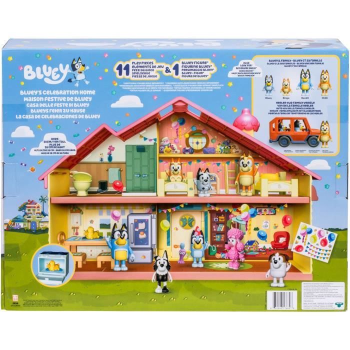 Maison anniversaire - BLUEY - 1 figurine + 13 accessoires - Des 3 ans