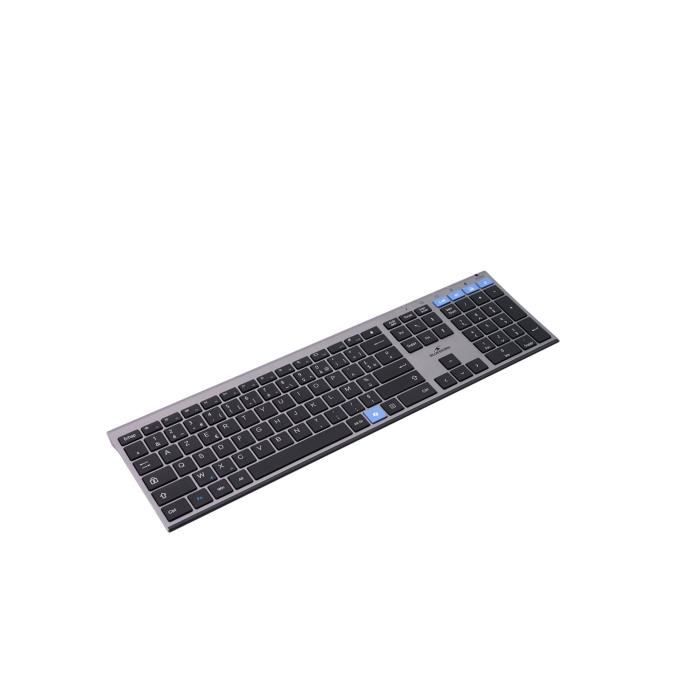 Clavier sans fil - Touches ciseaux - BLUESTORK - AZERTY - Métal - Silencieux