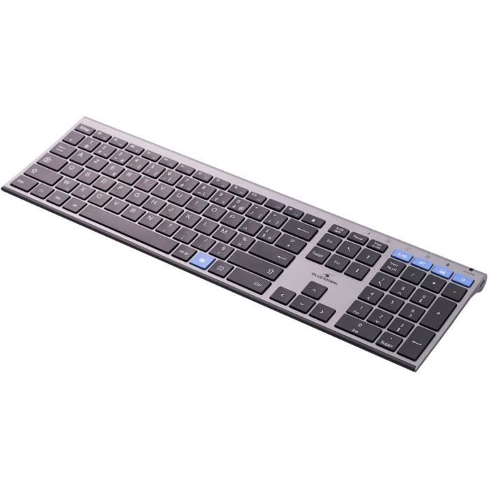 Clavier sans fil - Touches ciseaux - BLUESTORK - AZERTY - Métal - Silencieux