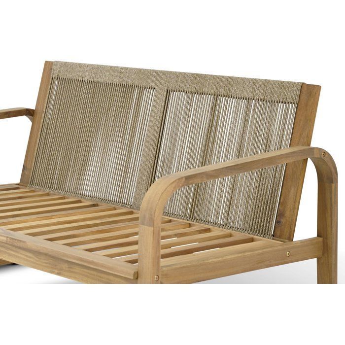 Salon de jardin - Bois d'acacia - 4 personnes - BOHEMIA - Creme