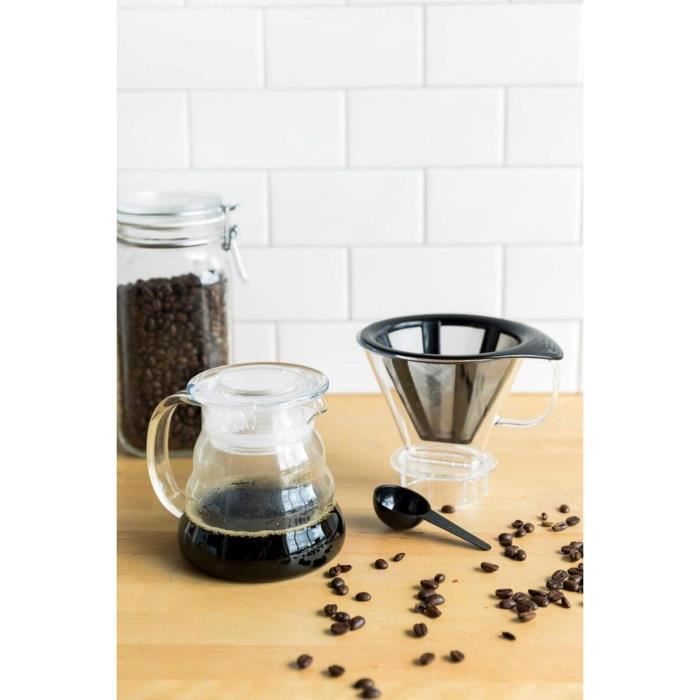 Cafetiere - BODUM - Melior - Filtre permanent maille inox - 8 tasses - 1.0 l - Transparent