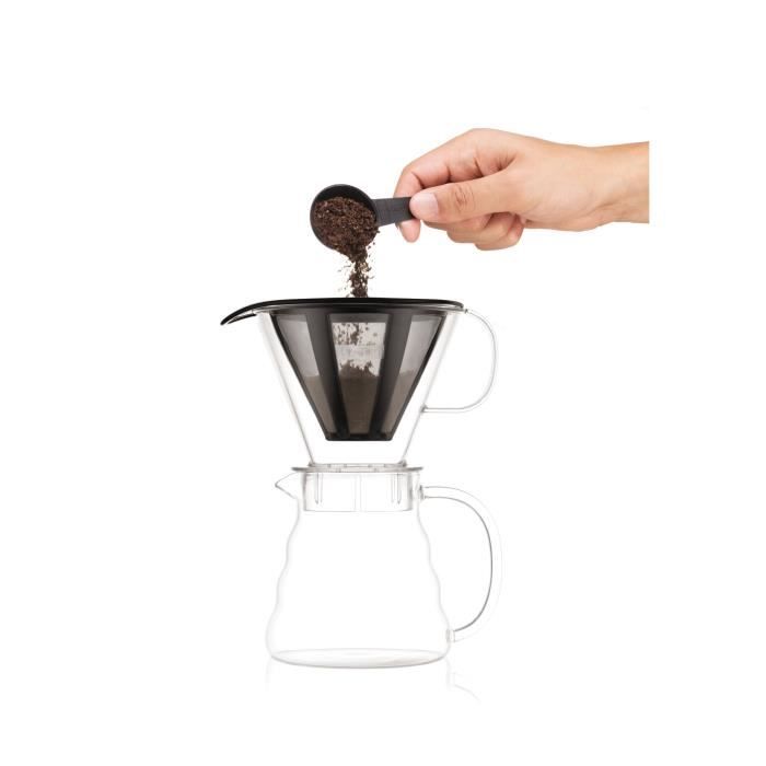 MELIOR Cafetiere, filtre permanent maille inox, 5 tasses, 0.6 l