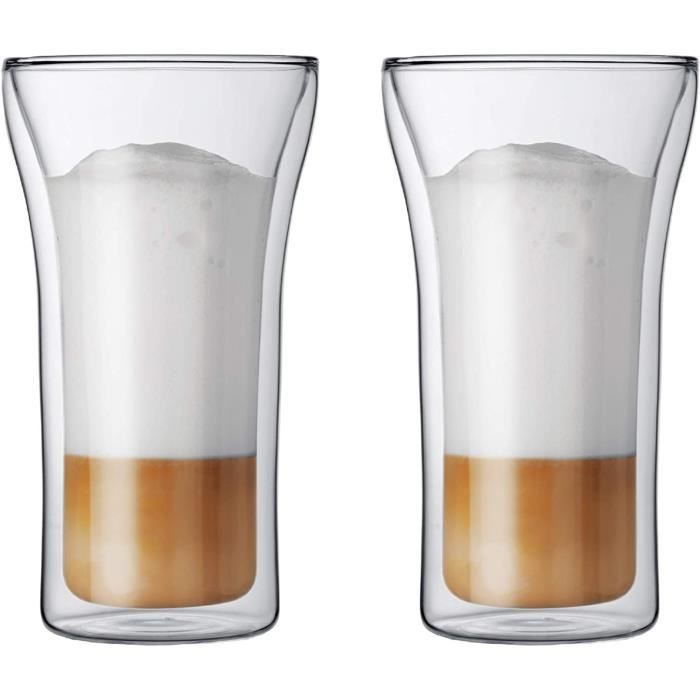 Set 2 verres - BODUM - Assam - Double paroi - 0.2 l - Transparent