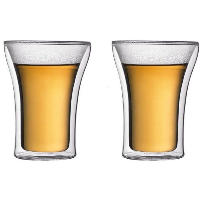 Set 2 verres - BODUM - Assam - Double paroi - 0.25 l - Transparent