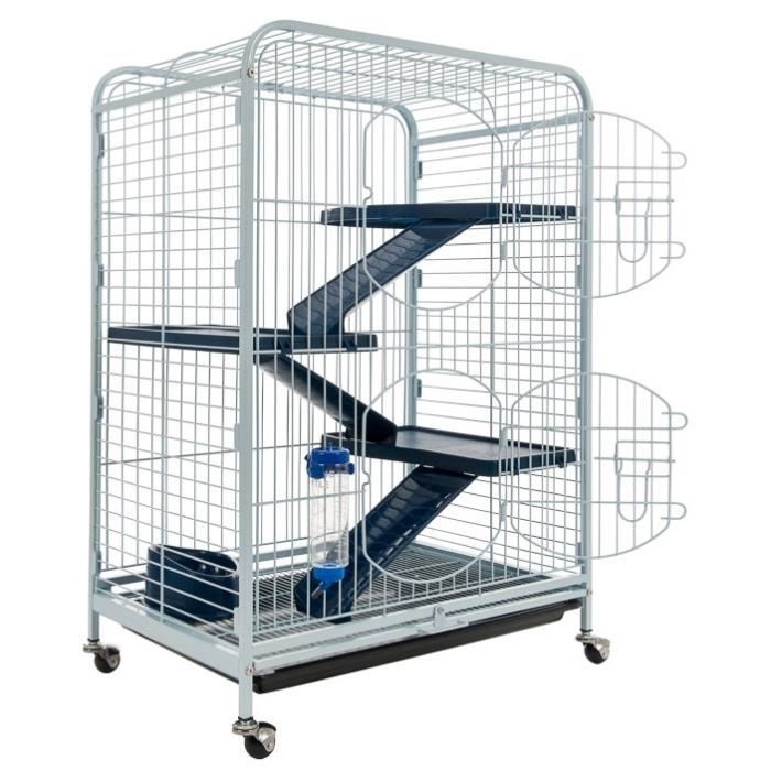 Cage petits rongeurs 64*44*93 cm - TYROL