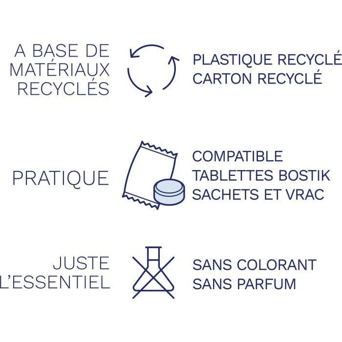 Recharges absorbeur - BOSTIK - Respire - 2 tablettes - Jusqu'a 25 m˛ - Sans parfum - 2 x 250 g