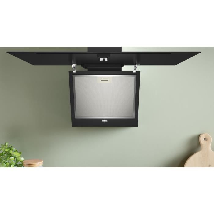 Hotte dÈcor murale - BOSCH SER2 - DWK85DK60 Noir - L: 790 mm x P: 325 mm