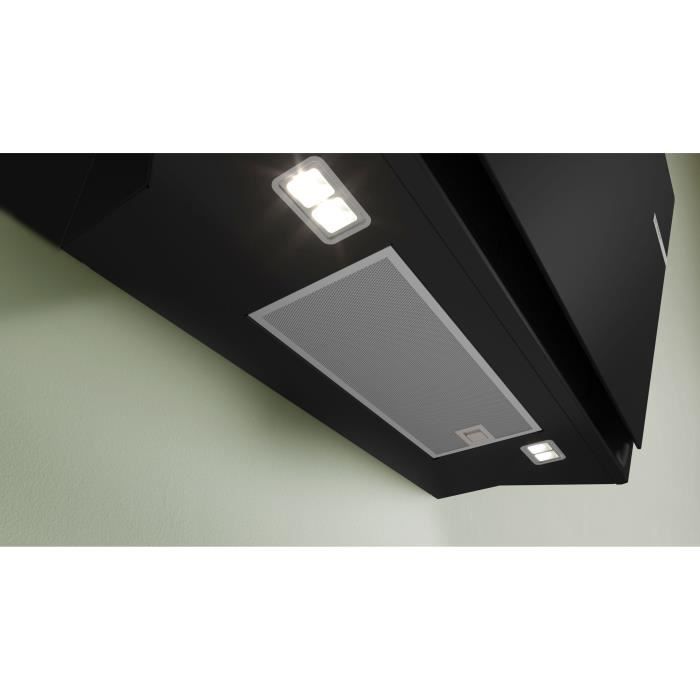 Hotte murale inclinÈe en verre BOSCH SER6 DWK81AN60 Noir - Home Connect
