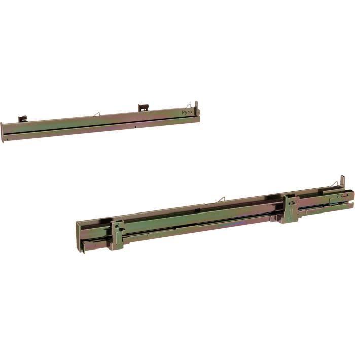 Rails téléscopiques - BOSH - HEZ638070 - Vario Clip - Entierement extensible - Pyrolyse - Cuivre