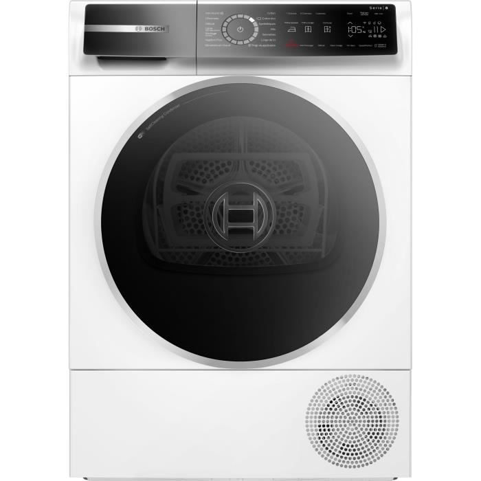 Seche-linge pompe a chaleur BOSCH WQB246C0FR SER8 - 9 kg - Classe A+++ - Vapeur - ConnectÈ - Blanc