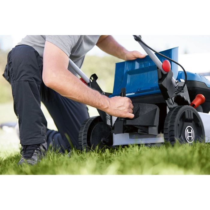 Bosch Professional 18V Tondeuse a gazon sans-fil GRA 18V2-46 (46 cm de coupe, bac ramassage 60 l, mulching) sans batterie