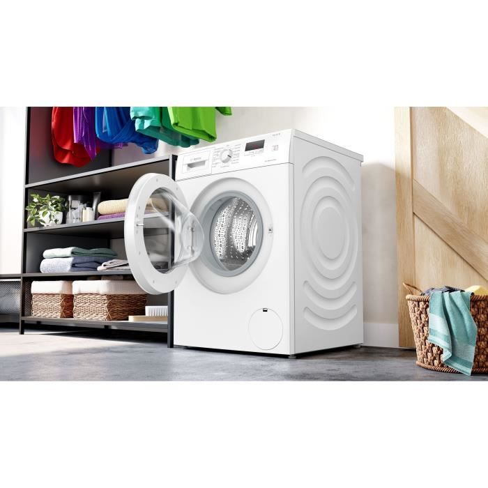 Lave-linge hublot BOSCH WGE02406FR SER2 - 7 kg - Induction - L60cm - 1400 trs/min - Classe A - Blanc