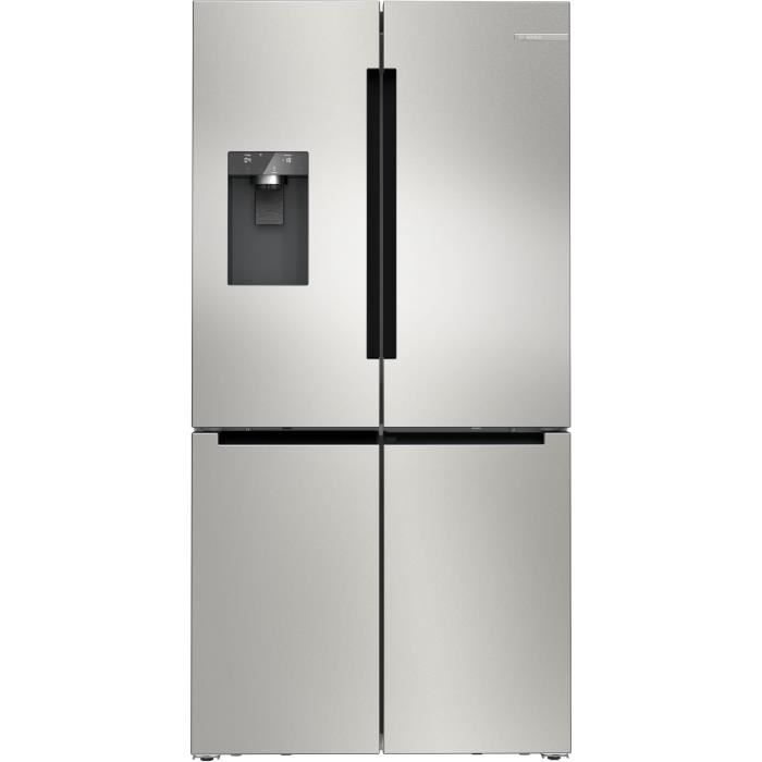 Réfrigérateur combiné - BOSCH SER6 - KFD96APEA - Multi-portes - Classe E - 375 L - 183 x 90,5 x 73,1 cm - Acier brossé