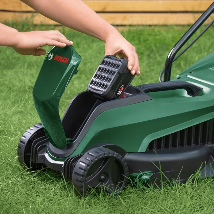 Bosch Pack 18V Tondeuse EasyMower + coupe-bordures EasyGrassCut + x1 Batterie 4,0 Ah et Chargeur