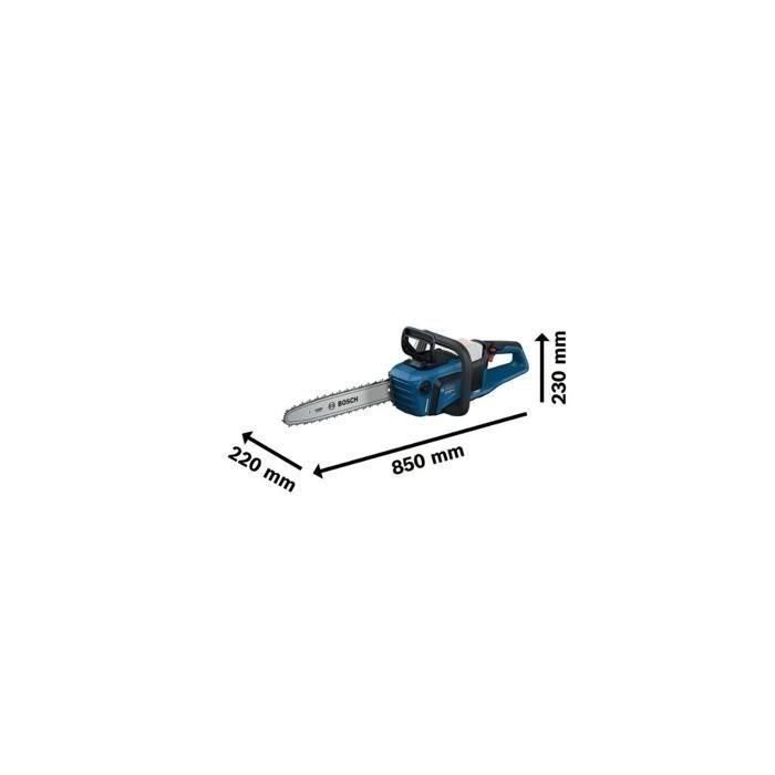 Bosch Professional 18V Tronçonneuse a chaîne GKE 18V-40 (guide-chaîne 40 cm, moteur sans charbon, clé intégrée en T) sans batterie