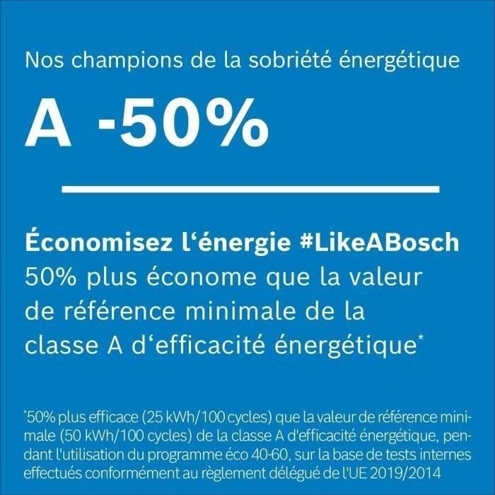 Lave-linge hublot BOSCH WGB244A2FR SER8 - 9 kg - i-DOS - Induction - L60cm - 1400 trs/min - Classe A - Blanc