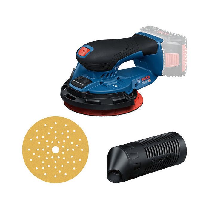Ponceuse excentrique sans fil BOSCH PROFESSIONAL - GEX 18V-150-3 - 18V - 150 mm - 1 feuille abrasive C470 + bague + collecteur