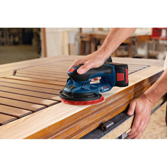 Ponceuse excentrique sans fil BOSCH PROFESSIONAL - GEX 18V-150-3 - 18V - 150 mm - 1 feuille abrasive C470 + bague + collecteur