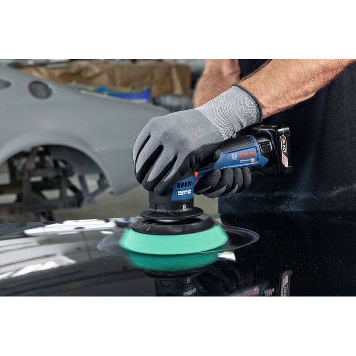 Polisseuse excentrique BOSCH PROFESSIONAL - GPX 12V-125 - 12V -Sans batterie ni chargeur - Avec plateau + tampon a polir 125mm