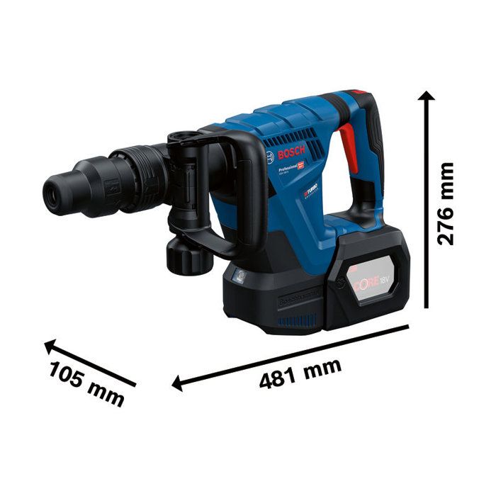 Marteau piqueur sans fil BOSCH PROFESSIONNAL - GSH 18V-5 - SDS max - 8,5 J