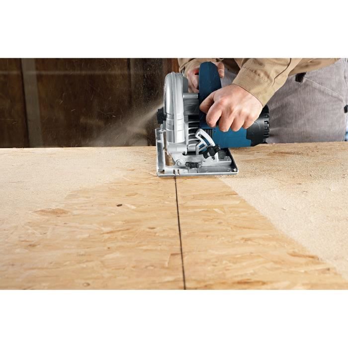 Scie circulaire Bosch Professional GKS 85 (5.000 tr/min / 2.200W / apacité de coupe de 85 mm),lame et butée parallele - 060157A000