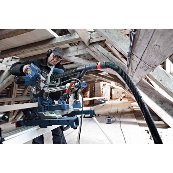 Scie a onglets radiale Bosch Professional GCM 8 SJL - 0601B19100 - 216 mm - 1600 W - Bois