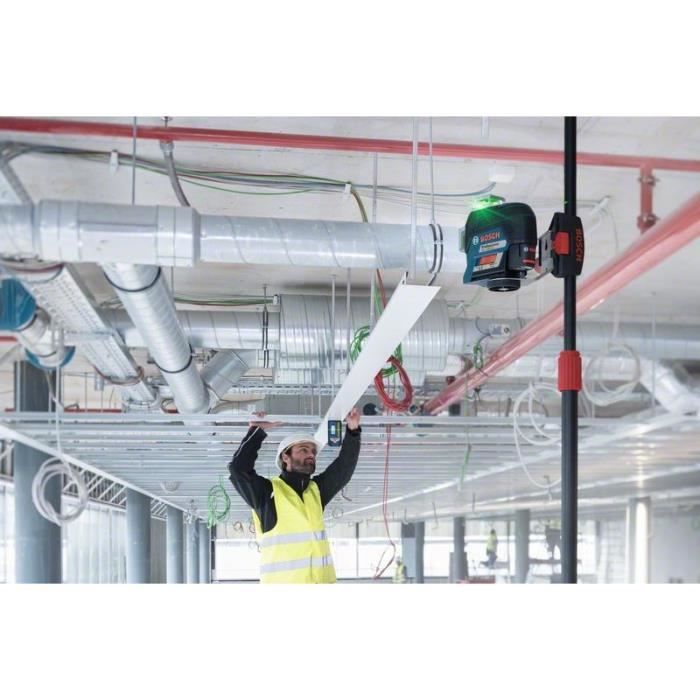 Cellule de réception - BOSCH - LR 7 PROFESSIONAL - Détection laser - Zone de 8 cm - Portée 50 m