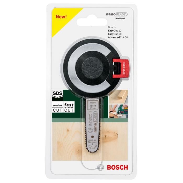 Lame NANOBLADE WOOD SPEED 50 pour EasyCut 12, EasyCut 50, Advanced Cut 50 de BOSCH