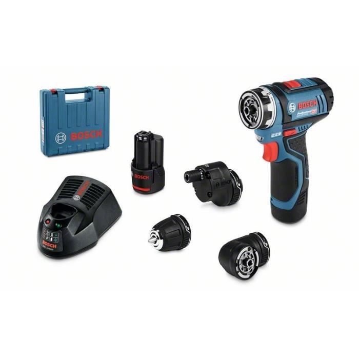 Perceuse-visseuse Bosch Professional GSR 12V-15 FC + 2 batteries 2,0Ah + Chargeur GAL 1230 - 06019F6006
