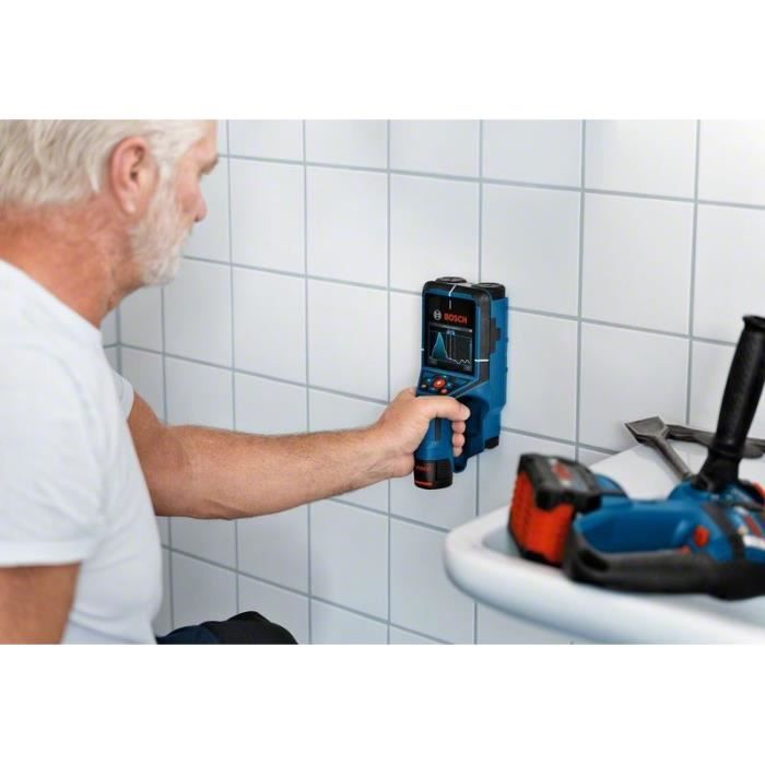 Détecteur mural Bosch Professional D-Tect 200 C en sacoche avec dragonne Bosch Radar Technology - 0601081600