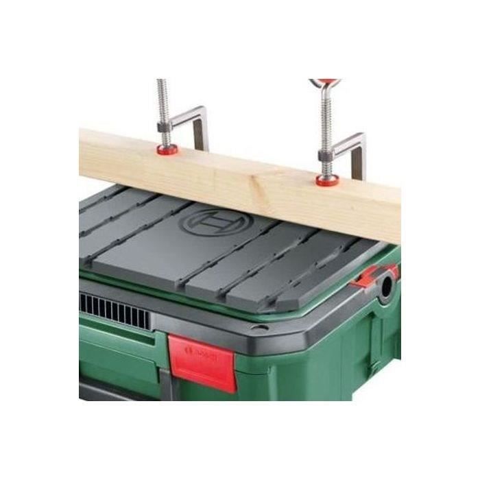 BOSCH Boîte de rangement SystemBox - Taille S + Etabli de Sciage