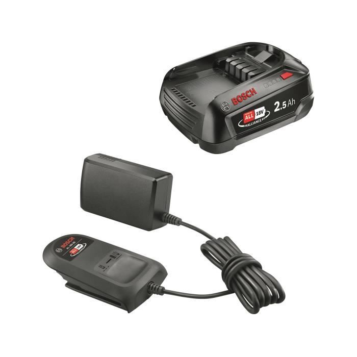 Pack Batterie 18V 2,5 Ah + chargeur AL 18V-20 - Bosch - POWER FOR ALL 18V